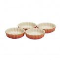 Set of 4 Flame Quiche Dishes 11cm - 1