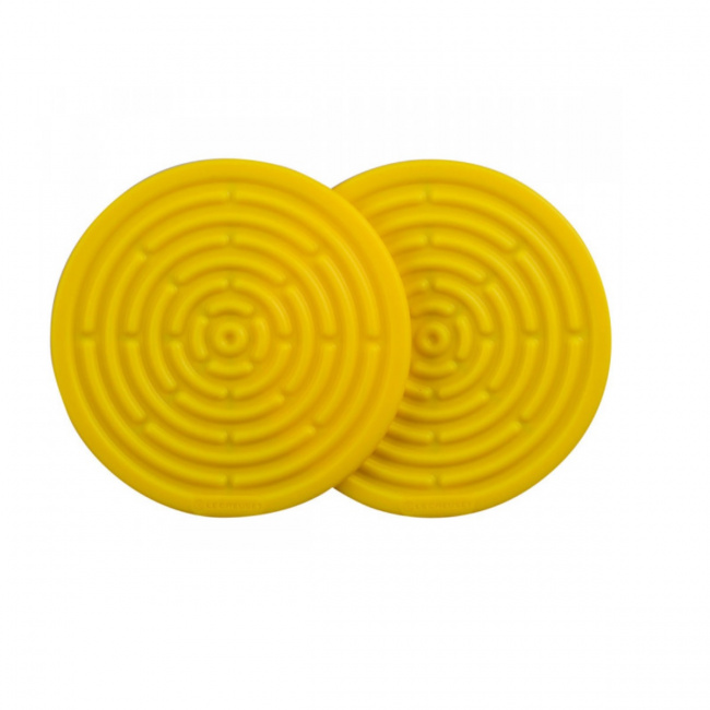 Set of 2 Lemon Coasters 10cm - 1