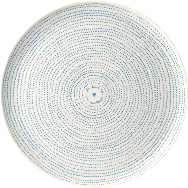Półmisek Ellen Degeneres 32cm Polar Blue Dots