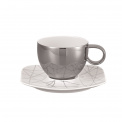 Free Spirit Stars Cup with Saucer 290ml for Coffee - 1
