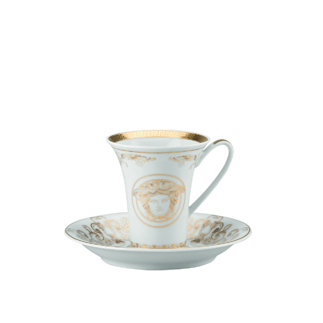 Cup with saucer Medusa Gala Gold 90ml for espresso - 1