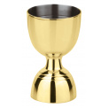 Cup Double Measuring Cup 30/60ml Gold