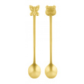 Party Fashion Antique Gold Teaspoon Set 2 pieces - 1