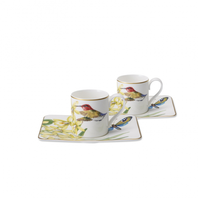 Set of 2 Cups with Saucers Amazonia Gifts for Espresso - 1