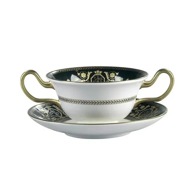Peony Wedgwood Prestige Astbury Black Consommé Cup (without Saucer)