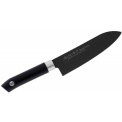 Satake Sword Smith Black 17cm Santoku Knife - 1