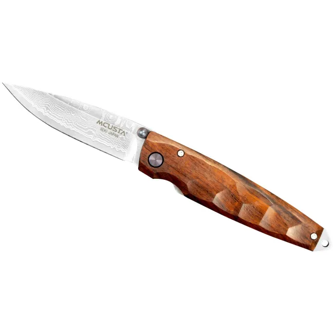 Nóż składany Mcusta Shinra Emotion 2 Iron wood Damascus
