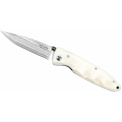 Mcusta Classic Wave Corian Damascus Folding Knife - 1