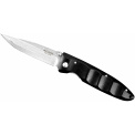 Mcusta Classic Wave Black Pakka Damascus Folding Knife - 1