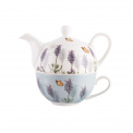 Dzbanek z filiżanką Tea for One Gardens Lavender 280ml - 1