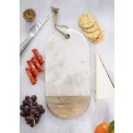 Deska 33x16cm marmurowo-drewniana - 3