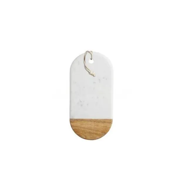 Deska 33x16cm marmurowo-drewniana - 1