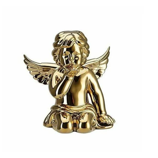 Medium Blowing Gold Angel