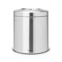 Table Waste Bin 1L Matte Steel - 1