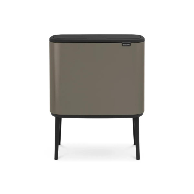 Kosz Bo Touch 11+23l do segregacji Platinum