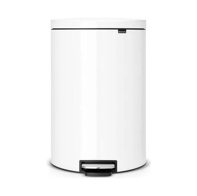 Flatback 40L White Waste Bin