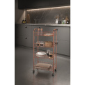 Kitchen/Bathroom Cart 84x41x23cm Copper - 2