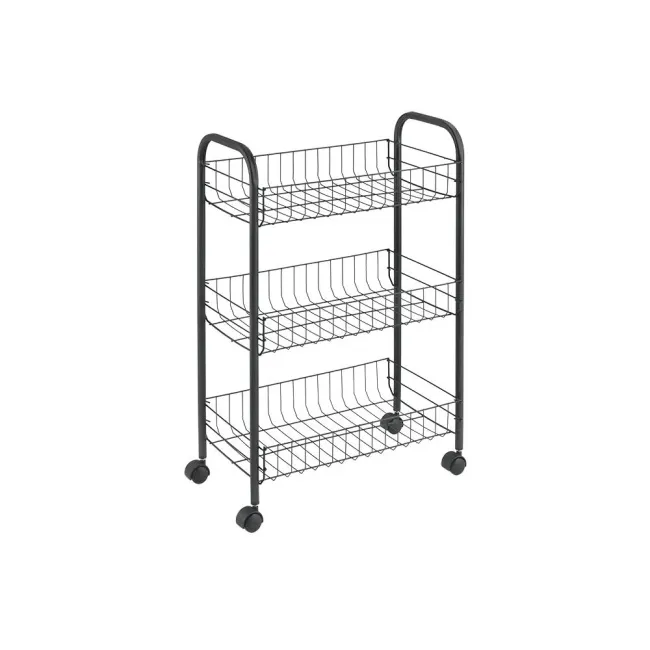 Kitchen/Bathroom Cart 63x41x23cm Black