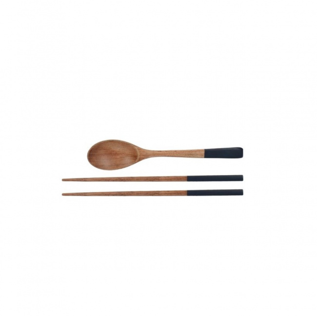 Set of 2 Chopsticks + Spoon - 1