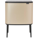 Bo Touch Waste Bin 3x11l Metallic Gold