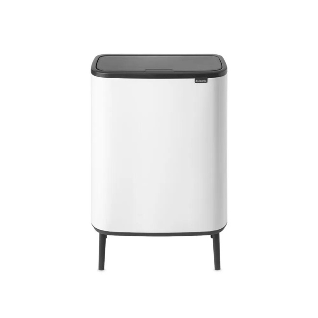 Bo Touch Hi Waste Bin 2x30l White