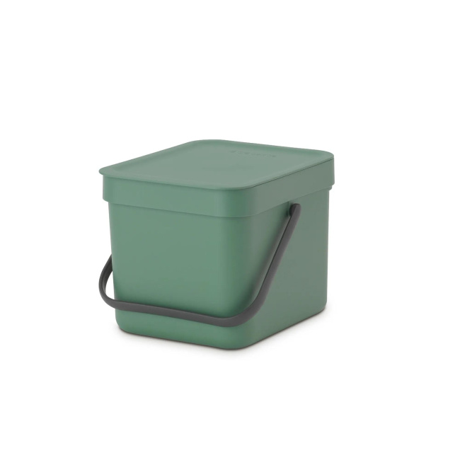 Sort & Go Waste Bin 6l Green