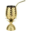 Pineapple Glass with Straw 500ml - 2