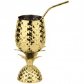 Pineapple Glass with Straw 500ml - 3