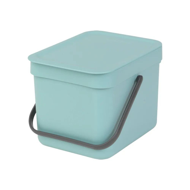 Kosz na odpady Sort & Go 6l do segregacji miętowy