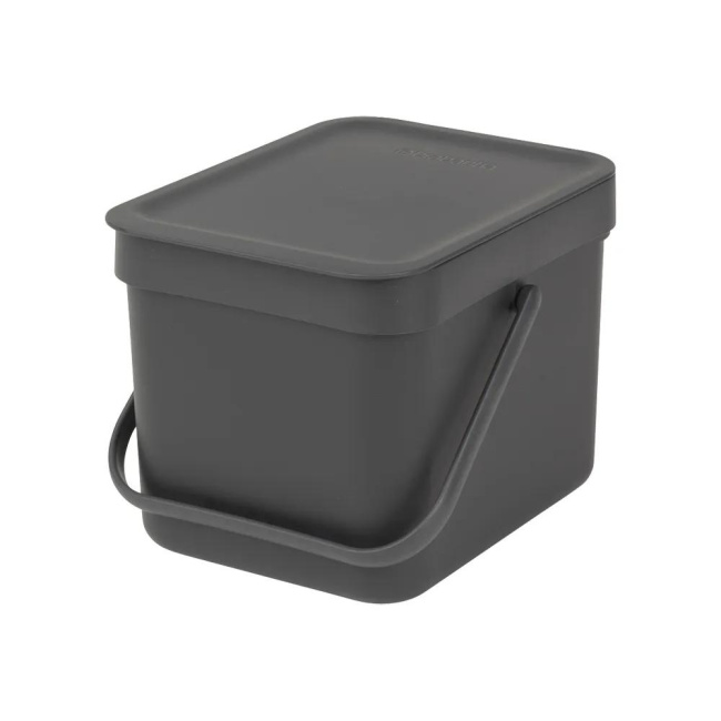 Sort & Go Waste Bin 6l Gray