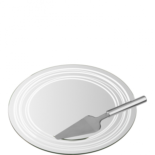 Turn 35cm Rotating Plate with Spatula - 1