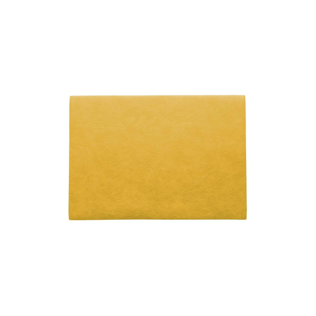 Vegan Leather Placemat 46x33cm Yellow