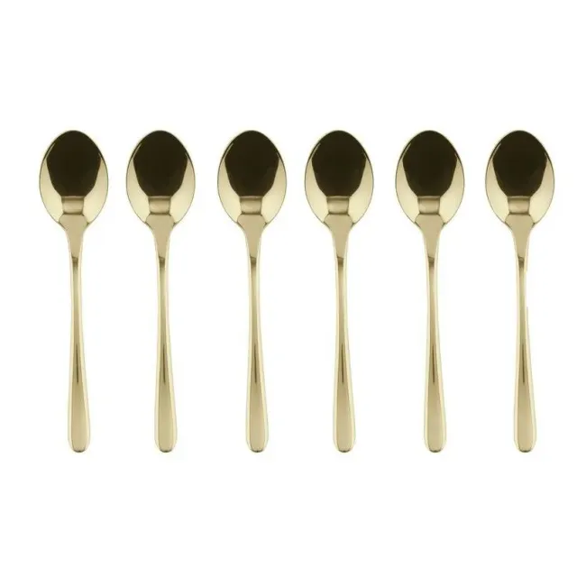 Komplet 6 łyżeczek Taste PVD do espresso Antique Champagne