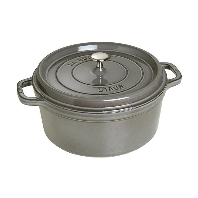 Cocotte 3.8l 24cm Gray Cast Iron Pot (Grade II)