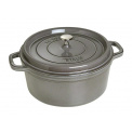 Cocotte 3.8l 24cm Gray Cast Iron Pot (Grade II) - 1