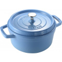 Cocotte 6.7l 28cm Ice-blue Cast Iron Pot - 1