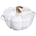 Cocotte Pumpkin 3.4l 24cm Pure-white Cast Iron Pot - 1