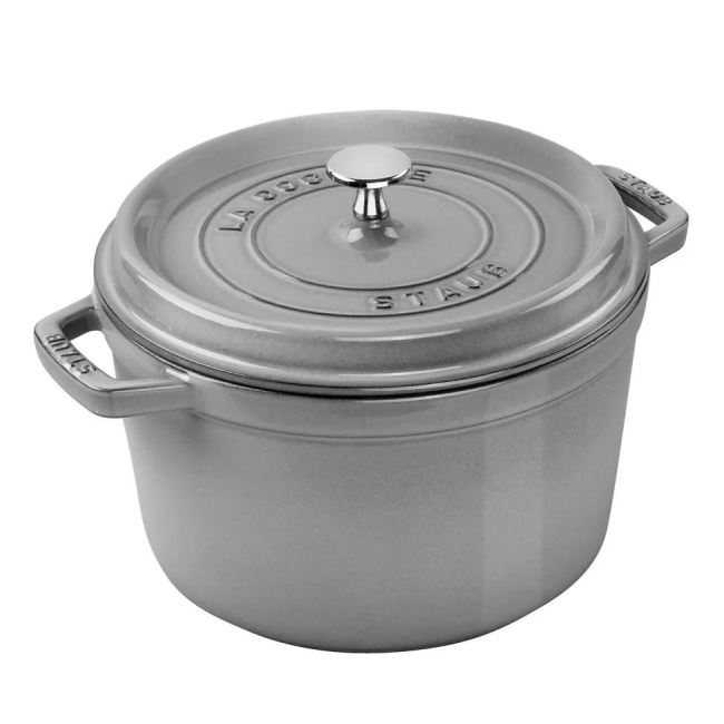Cocotte 3.8l 24cm Gray Cast Iron Pot (Grade II)