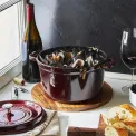 Garnek żeliwny Cocotte 26cm 4,6l czarny (II gatunek) - 16