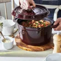 Garnek żeliwny Cocotte 26cm 4,6l czarny (II gatunek) - 15