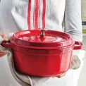 Garnek żeliwny Cocotte 26cm 4,6l czarny (II gatunek) - 8