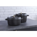Cocotte 2.6l 22cm Black Cast Iron Pot - 2