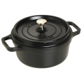 Cocotte 2.6l 22cm Black Cast Iron Pot