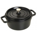 Cocotte 2.6l 22cm Black Cast Iron Pot - 1