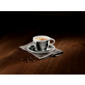 Filiżanka ze spodkiem Coffee Passion Awake 350ml do białej kawy - 2