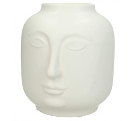 Wazon Face 19x17cm biały