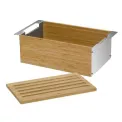 Bamboo Gourmet Bread Bin with Cutting Board - 2