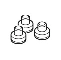 Set of 3 Seals for Sicomatic t-plus Pressure Cooker - 1
