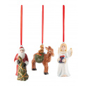 Set of 3 Nostalgic Ornaments Figurines - 1