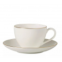 Anmut Gold Cup with Saucer 200ml Coffee - 1